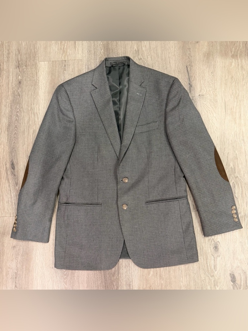Chaps Men's Gray Micro-Check Sport Coat